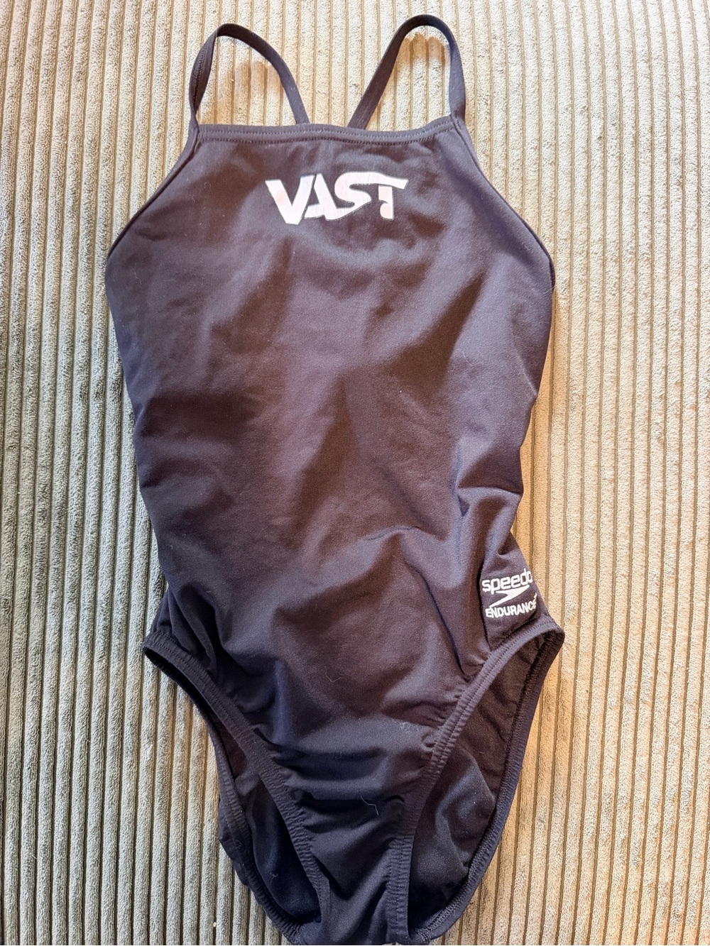 Speedo Endurance+ Black Racerback Team Swimsuit Competition One-Piece